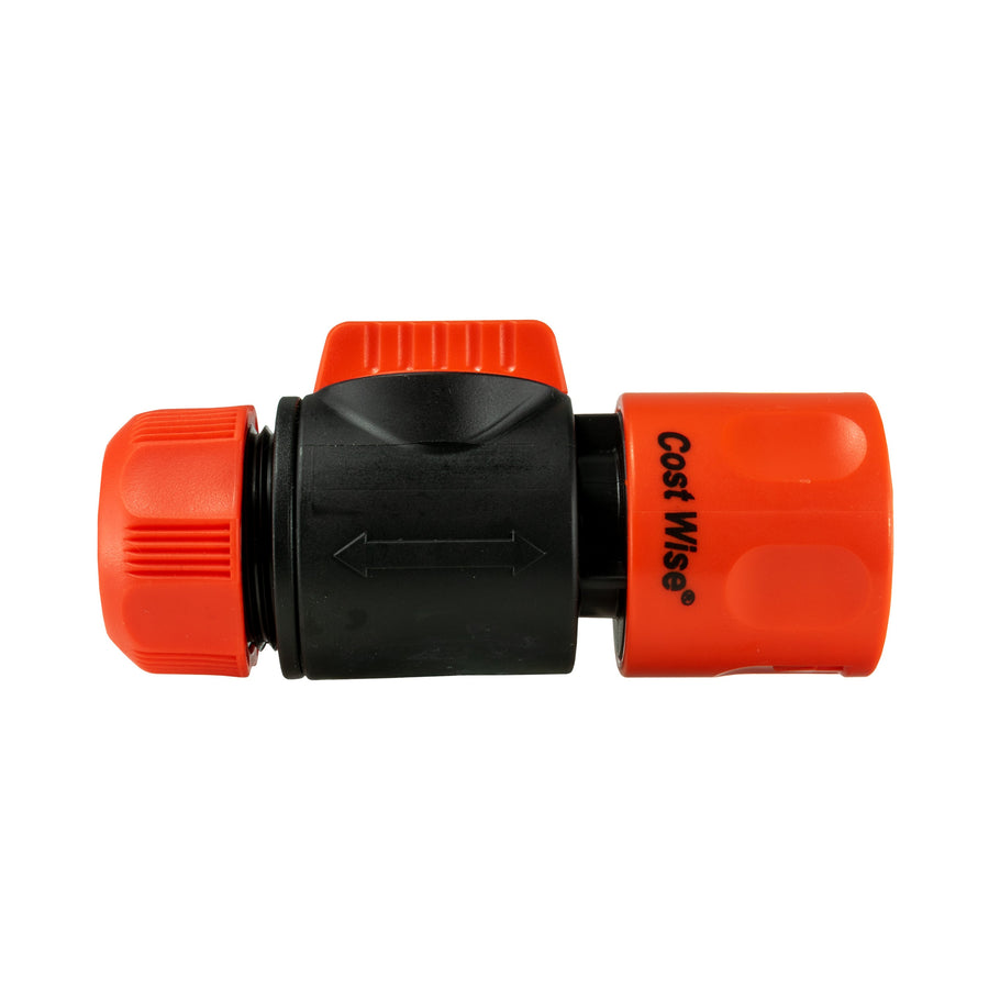 Female Hosepipe to Quick Connector Valve, Black