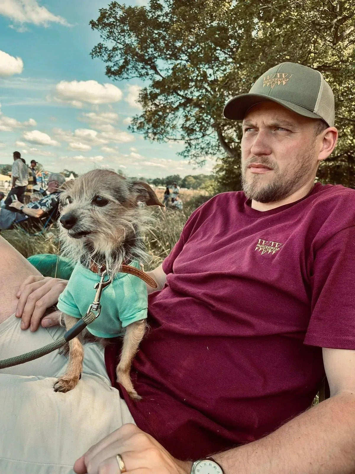 WanderWest Rusted Ranch Tee – Burgundy