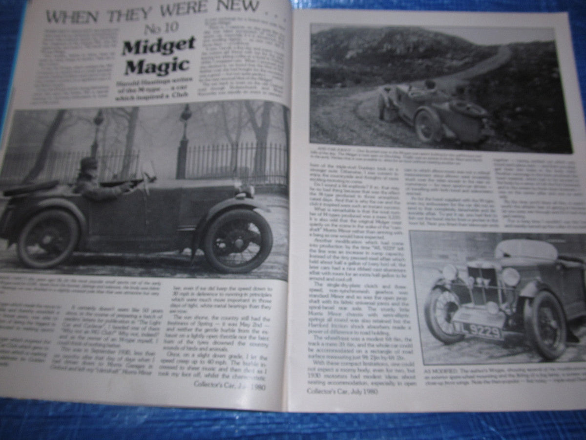 1980 JULY COLLECTORS CAR MAGAZINE / ROLLS ROYCE CITROEN MG AUSTIN 7 RACER  #bk1