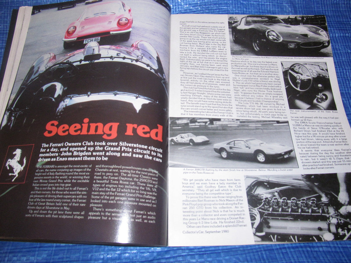 1980 SEPTEMBER COLLECTORS CAR MAGAZINE / MGA AUSTIN 7 TR4 MORRIS MINOR #bk1
