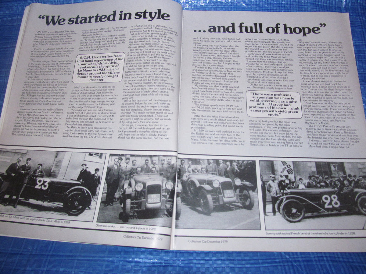 1979 DECEMBER COLLECTORS CAR MAGAZINE / E TYPE MG ALVIS #bk1