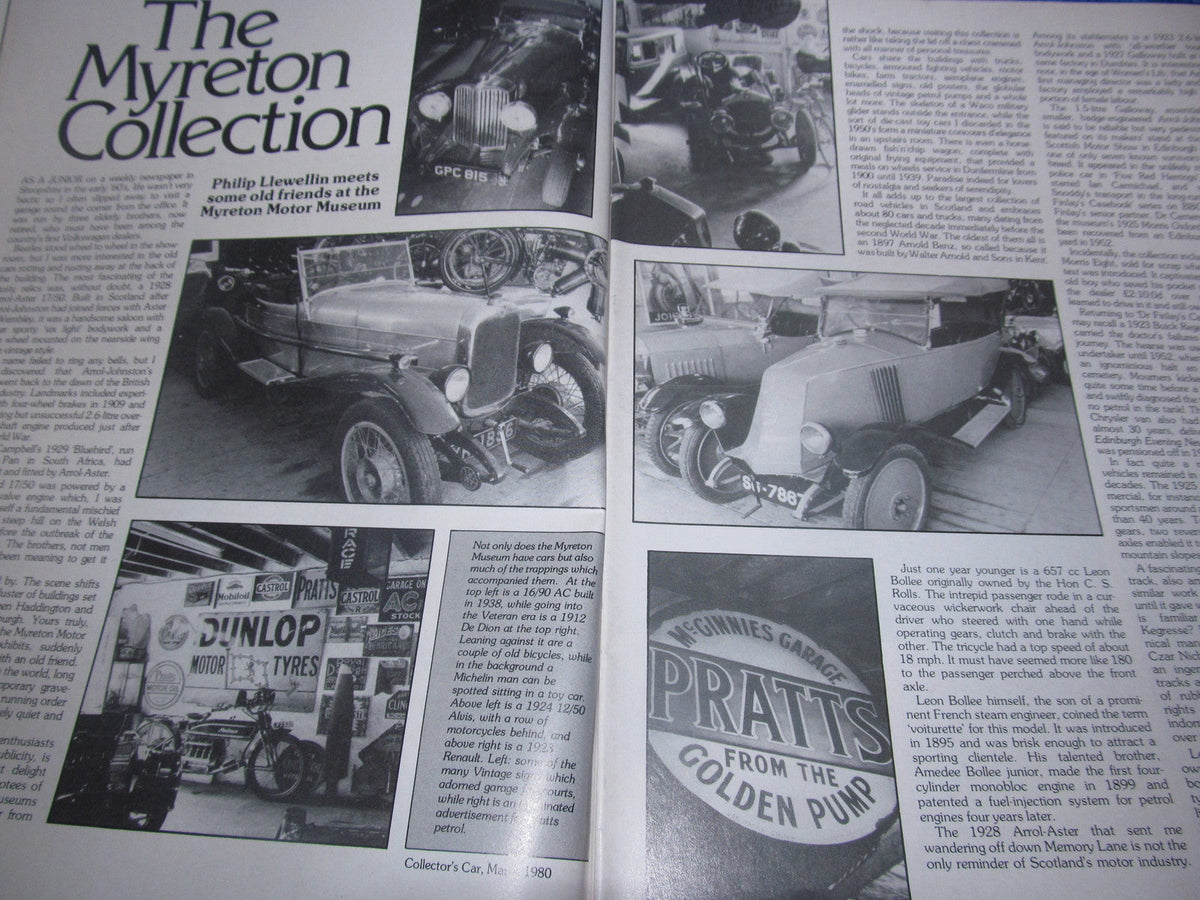 1980 MARCH COLLECTORS CAR MAGAZINE /  TRIUMPH NAPIER JOWETT #bk1