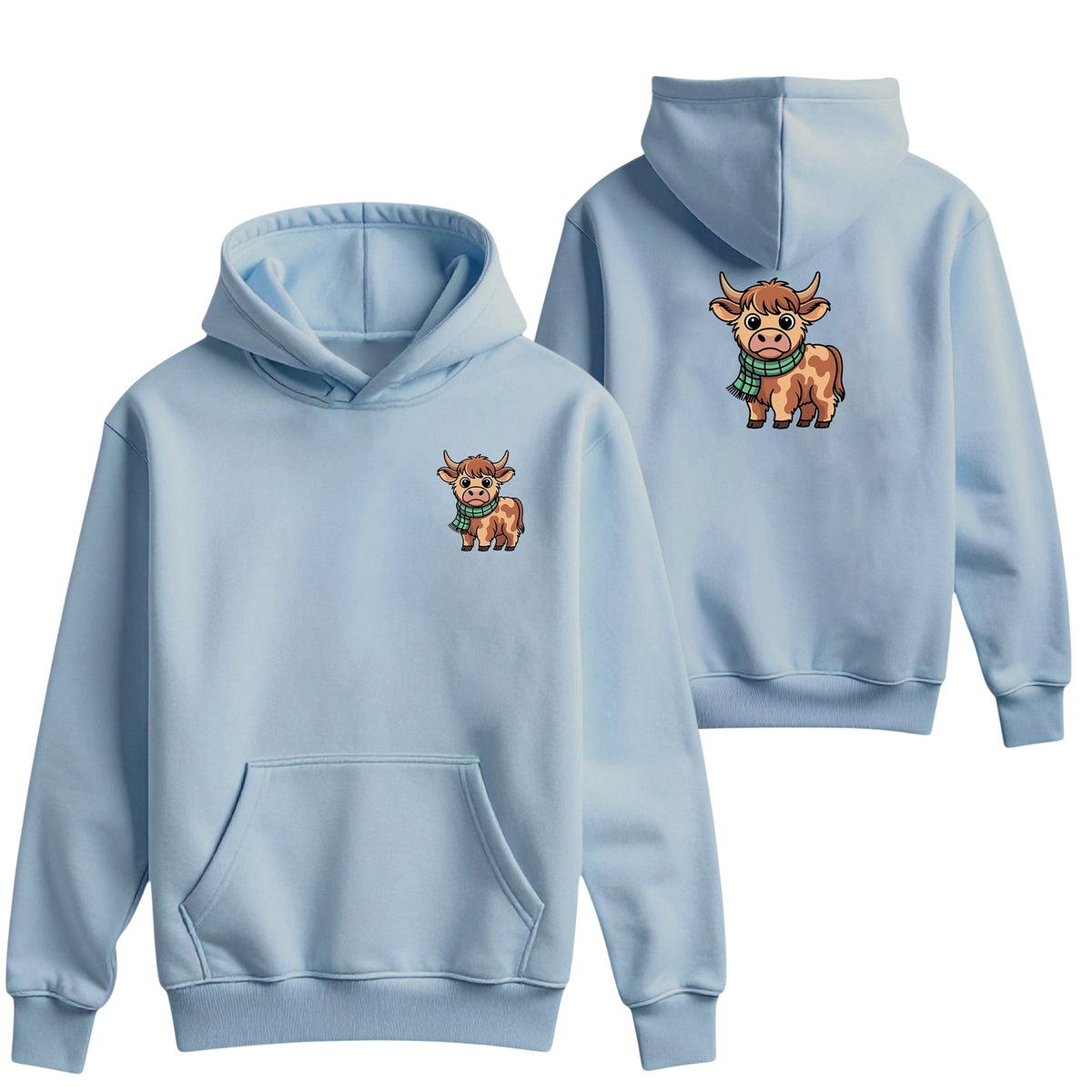Unisex Kids Embroidered Hoodie | Sheep | Pony | Cow | Digger