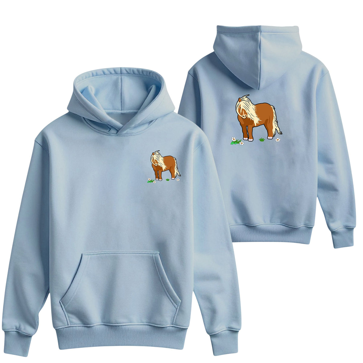 Unisex Kids Embroidered Hoodie | Sheep | Pony | Cow | Digger