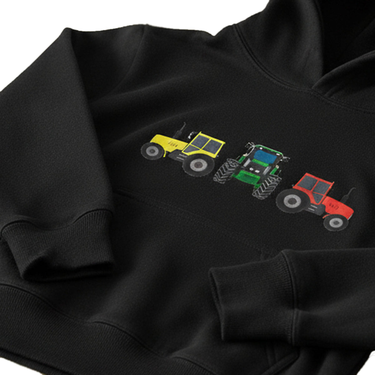 Unisex Kids Tractor Logo Embroidered Hoodie