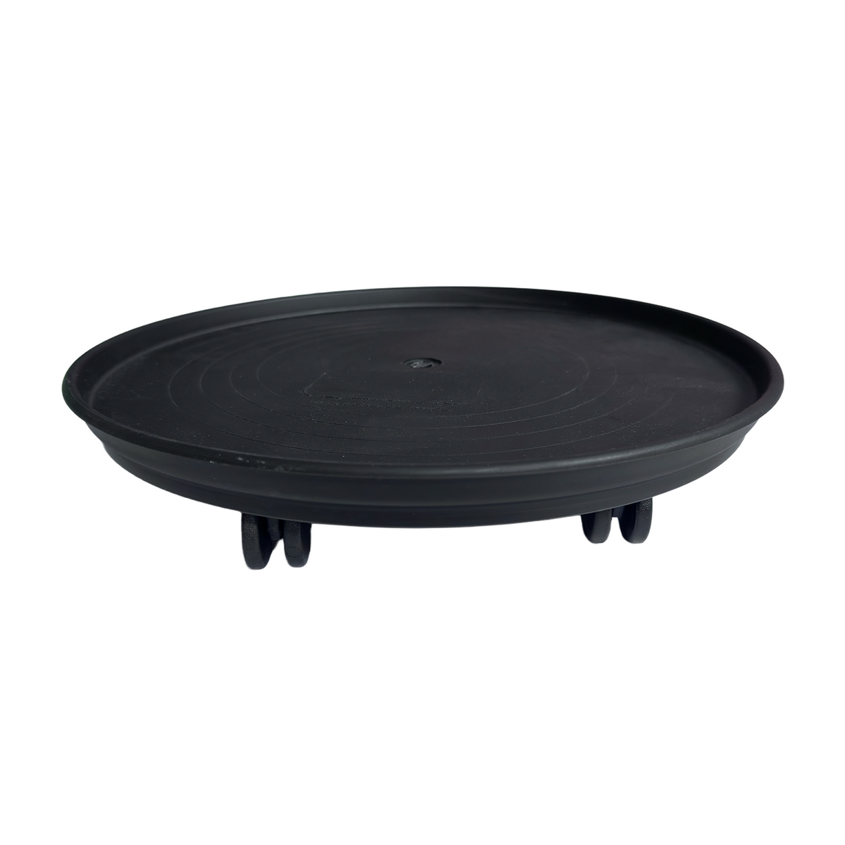 Patio Pot Trolley Set of 2 – Black – Medium 30 cm (20 kg) & Large 38 cm (50 kg) – Heavy Duty Plant Caddy