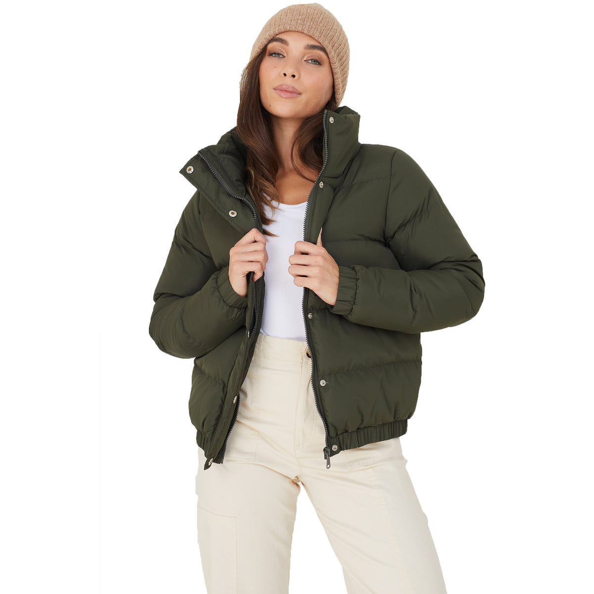 Womens SLAY Padded Short Length Puffer Jacket