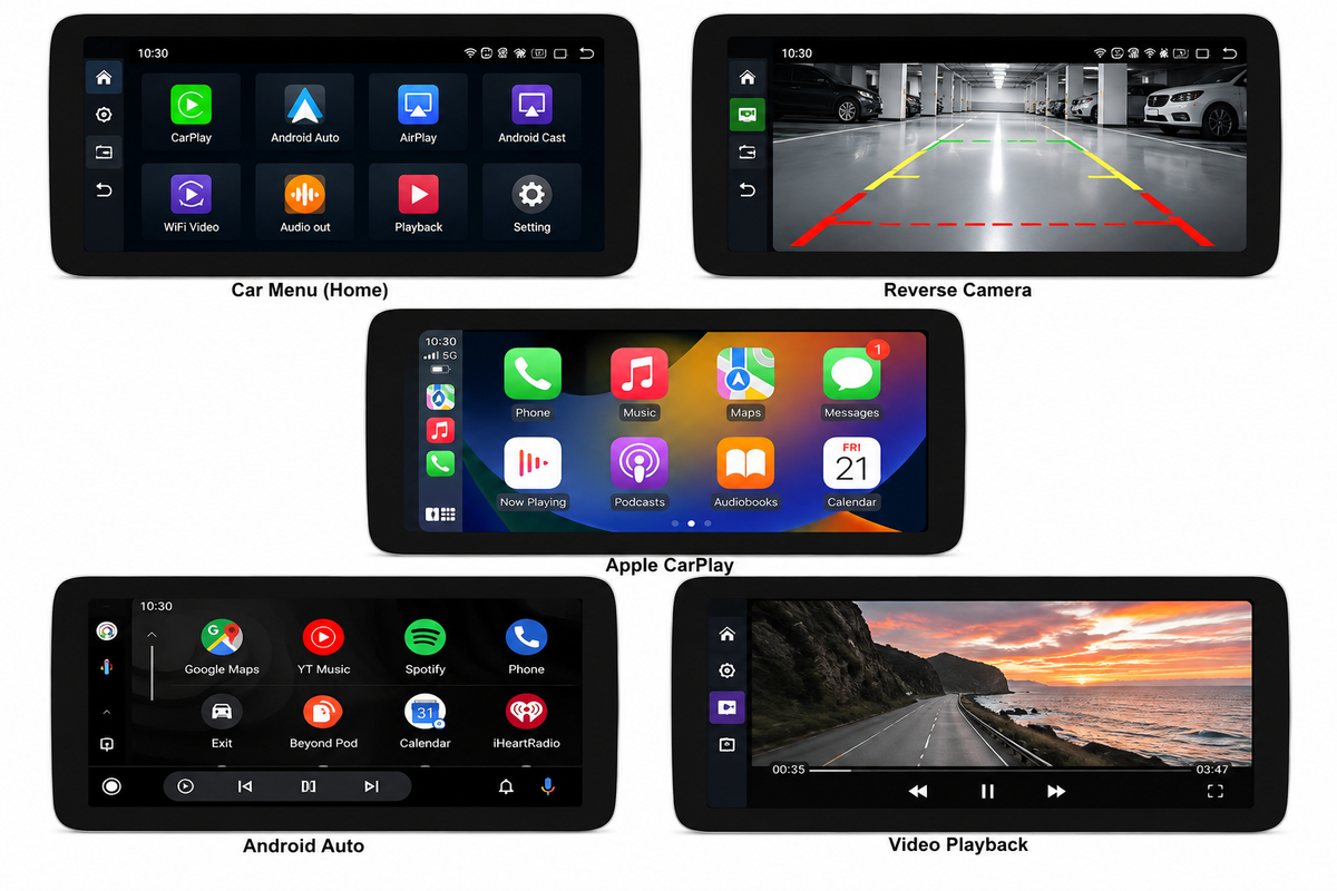 Mercedes-Benz GLC (2016-2022) Apple CarPlay Android Auto 10.25" Touch Screen
