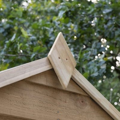4LIFE Overlap Pressure Treated 6ft x 4ft Apex Shed - 4 Windows