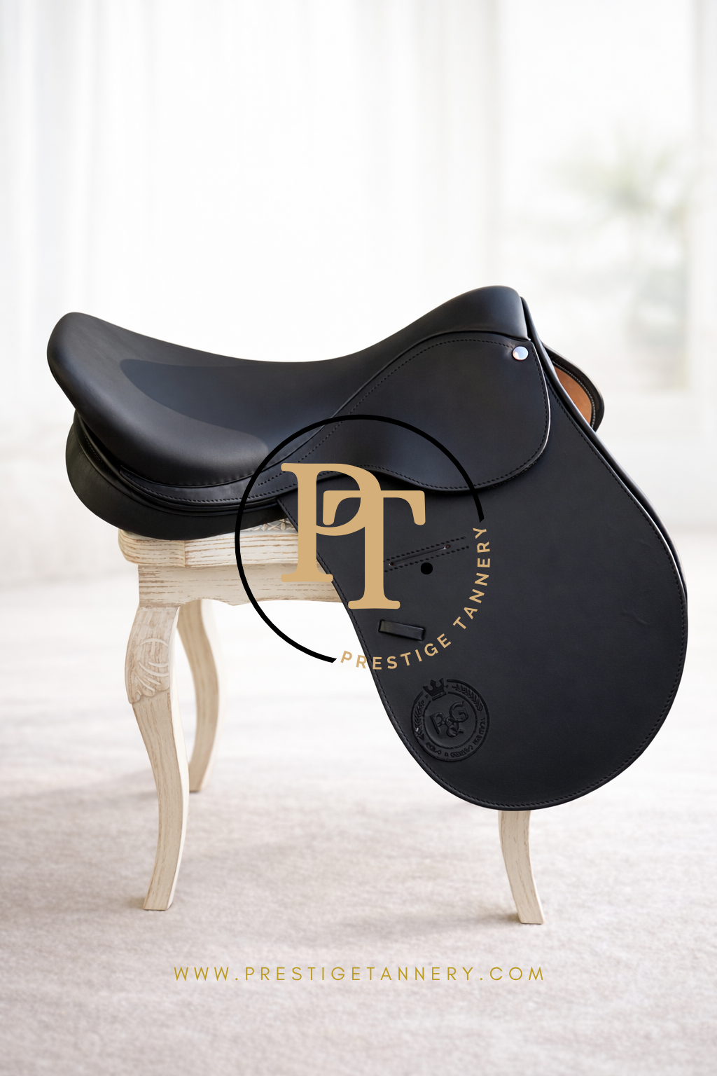 Prestige Tannery Black Polo Saddle