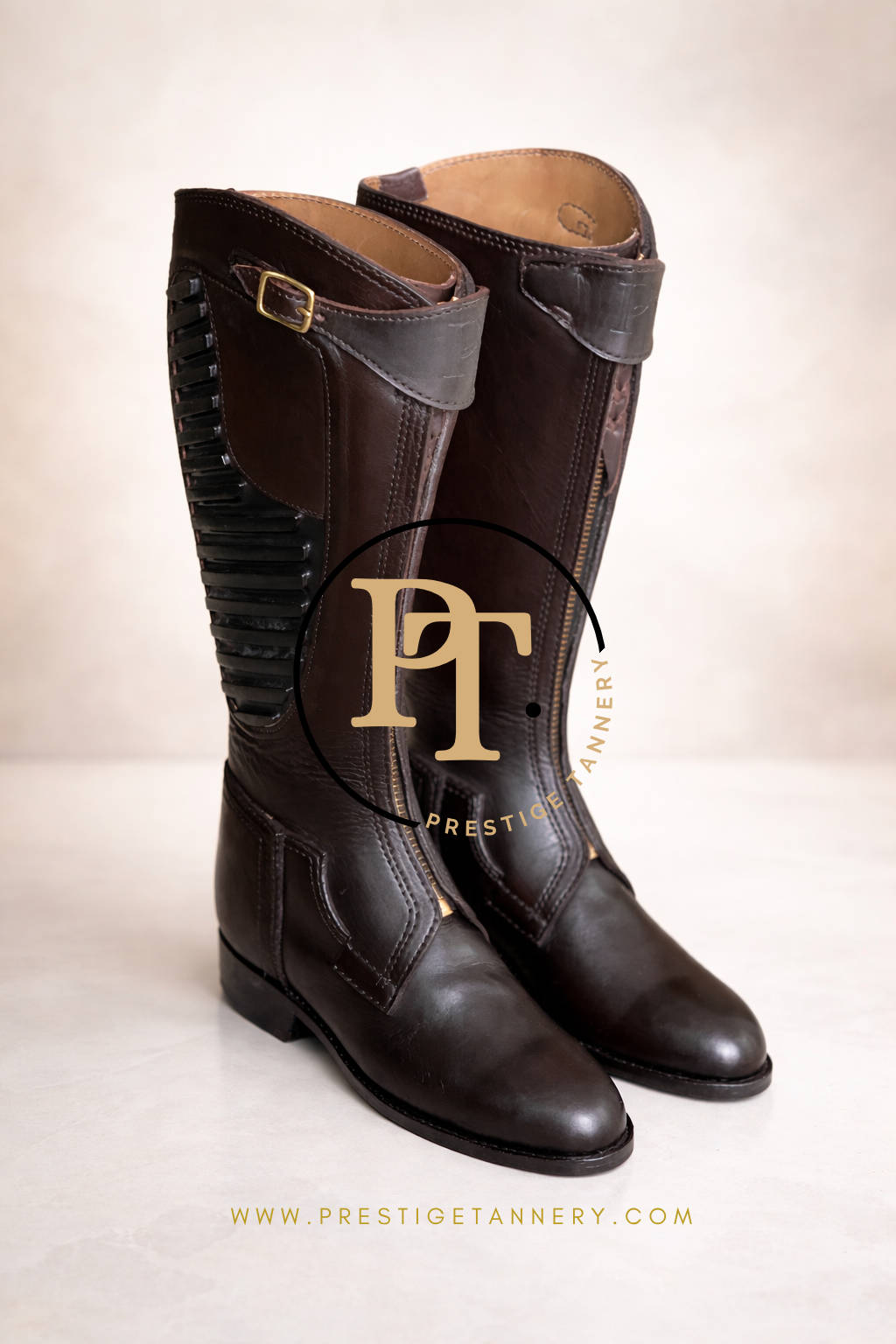 Professional Polo Boots for Women (Dark Brown)