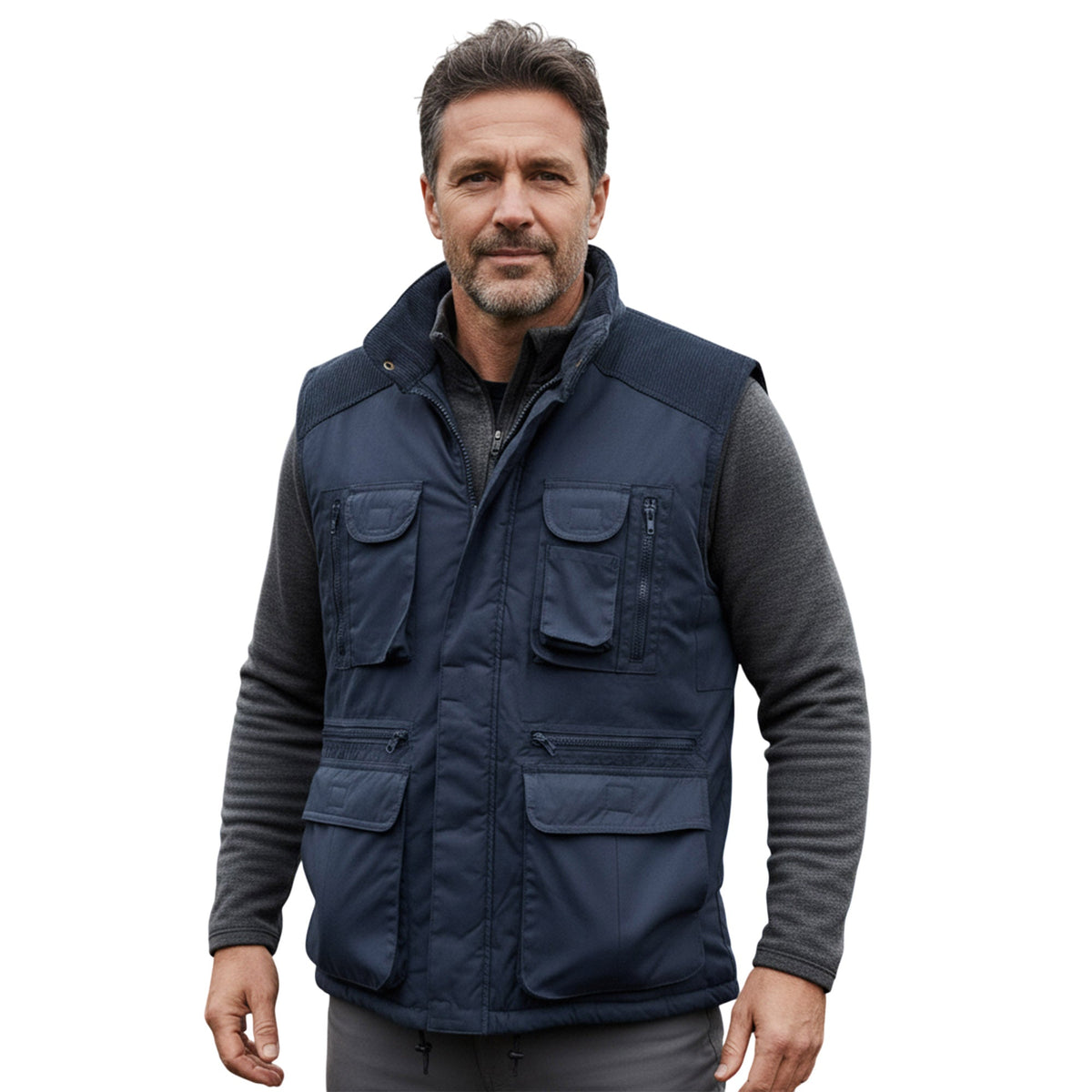 Mens Richmond Multipocket Fully Lined Showerproof Padded Stalker
