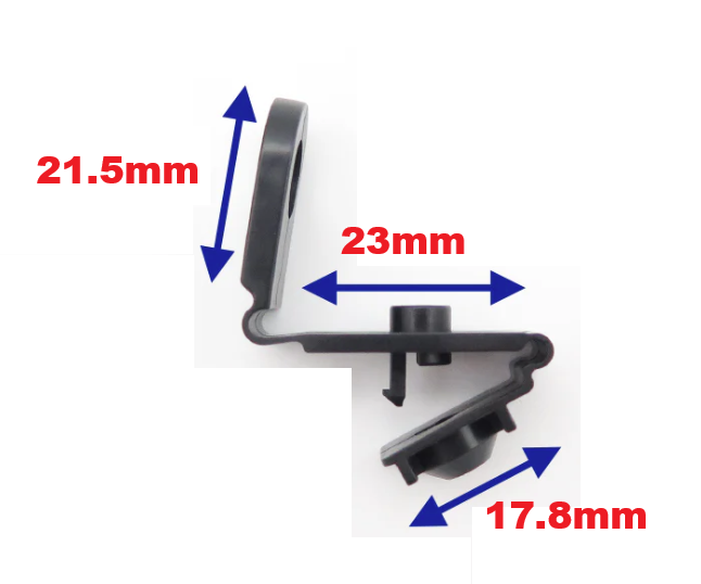Audi Seat Wheel Arch Liner Folding Clips - Mudguard Trim Fasteners 8E0821989A