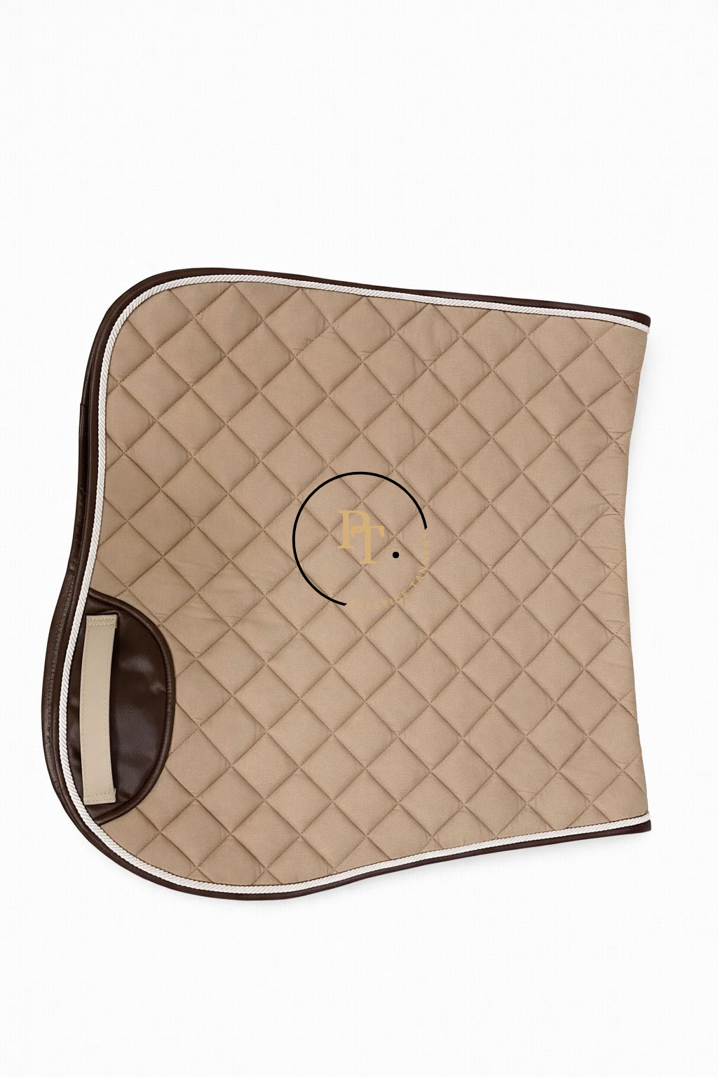 Prestige Tannery Quilted Leather-Trim Saddle Pad
