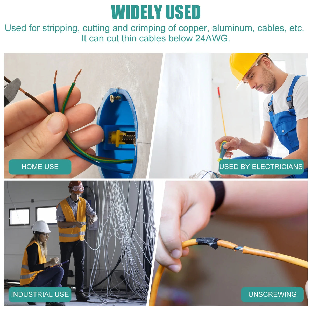 1/5/10pcs 10IN1 Wire Stripper HCS Multifunctional Pliers Wire Crimper Cutting Crimping Deburring Tool for Electrician Household