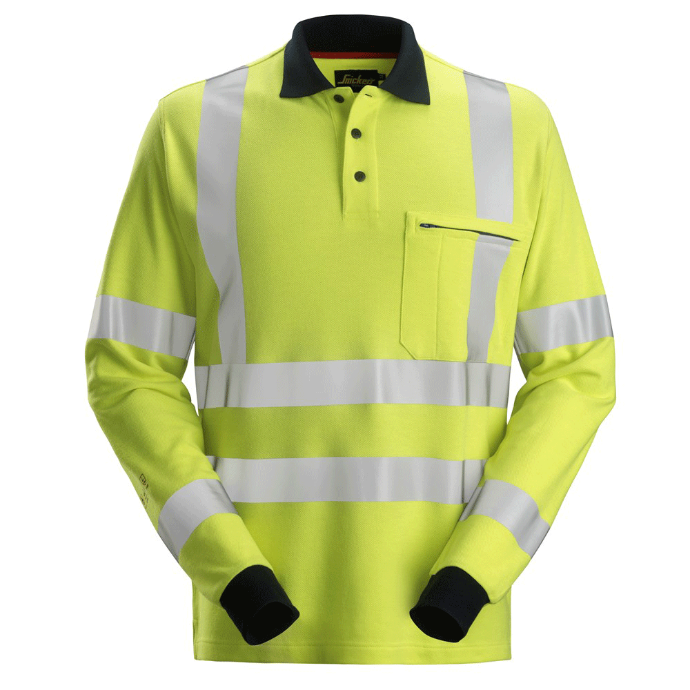 Snickers 2661 ProtecWork, Flame Retardant Arc Protection Hi-Vis Shirt, Class 3