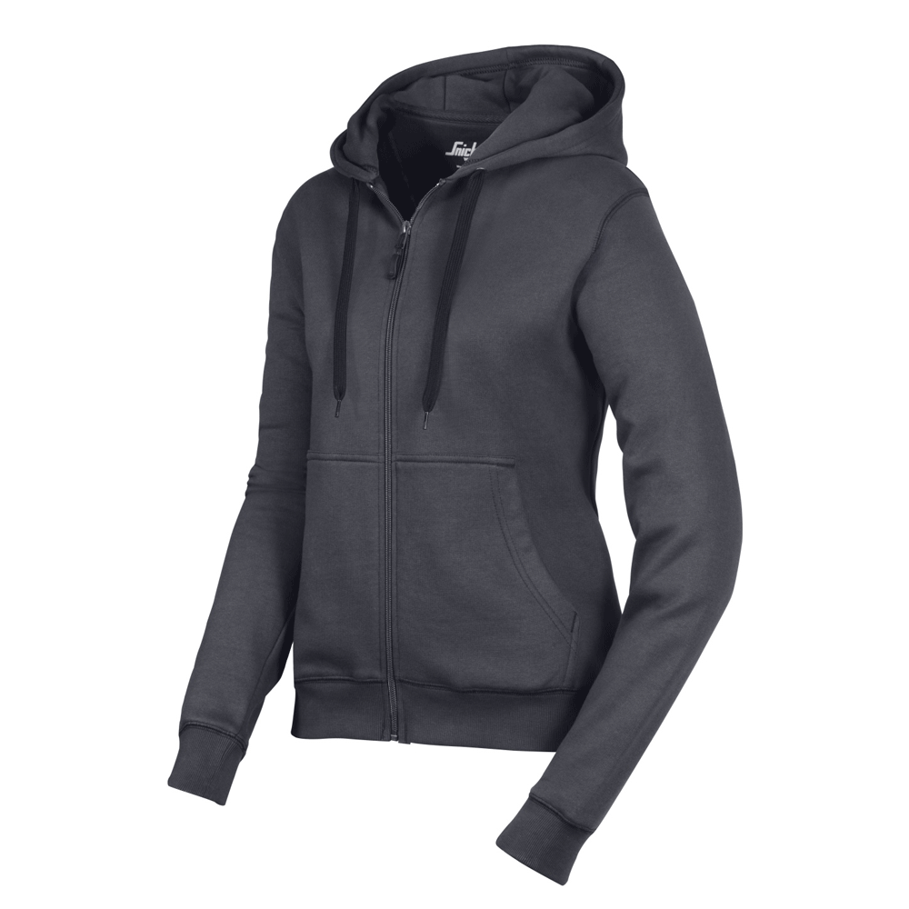 Snickers 2806 Womens Ladies Full Zip Brushed Lining Hoodie Steel Grey XL