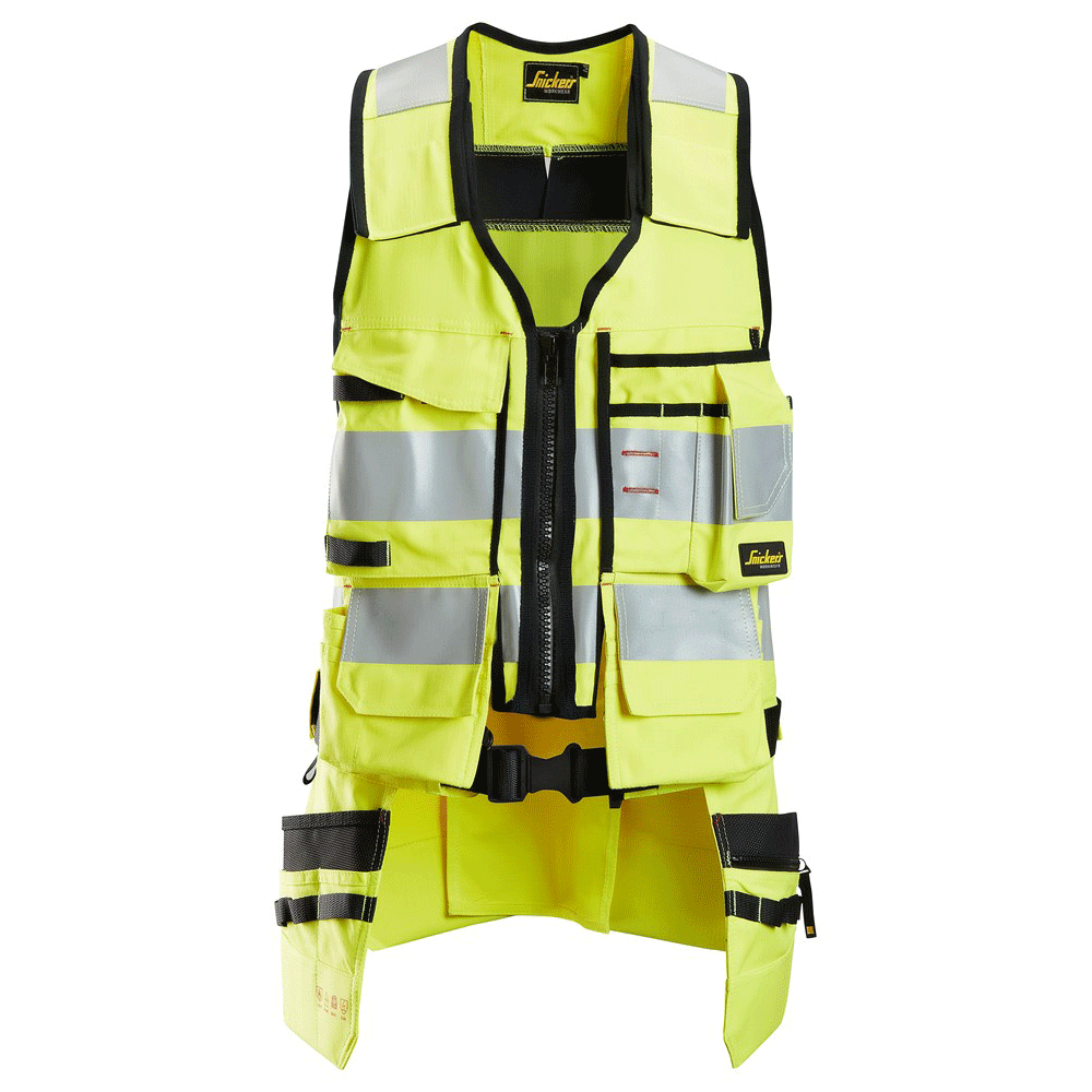Snickers 4260 Protecwork, Flame Retardant Hi-Vis Tool Vest, Class 1