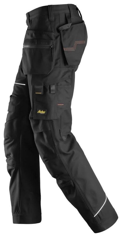 Snickers 6214 RuffWork, Canvas+ Holster Pocket Work Trousers Black