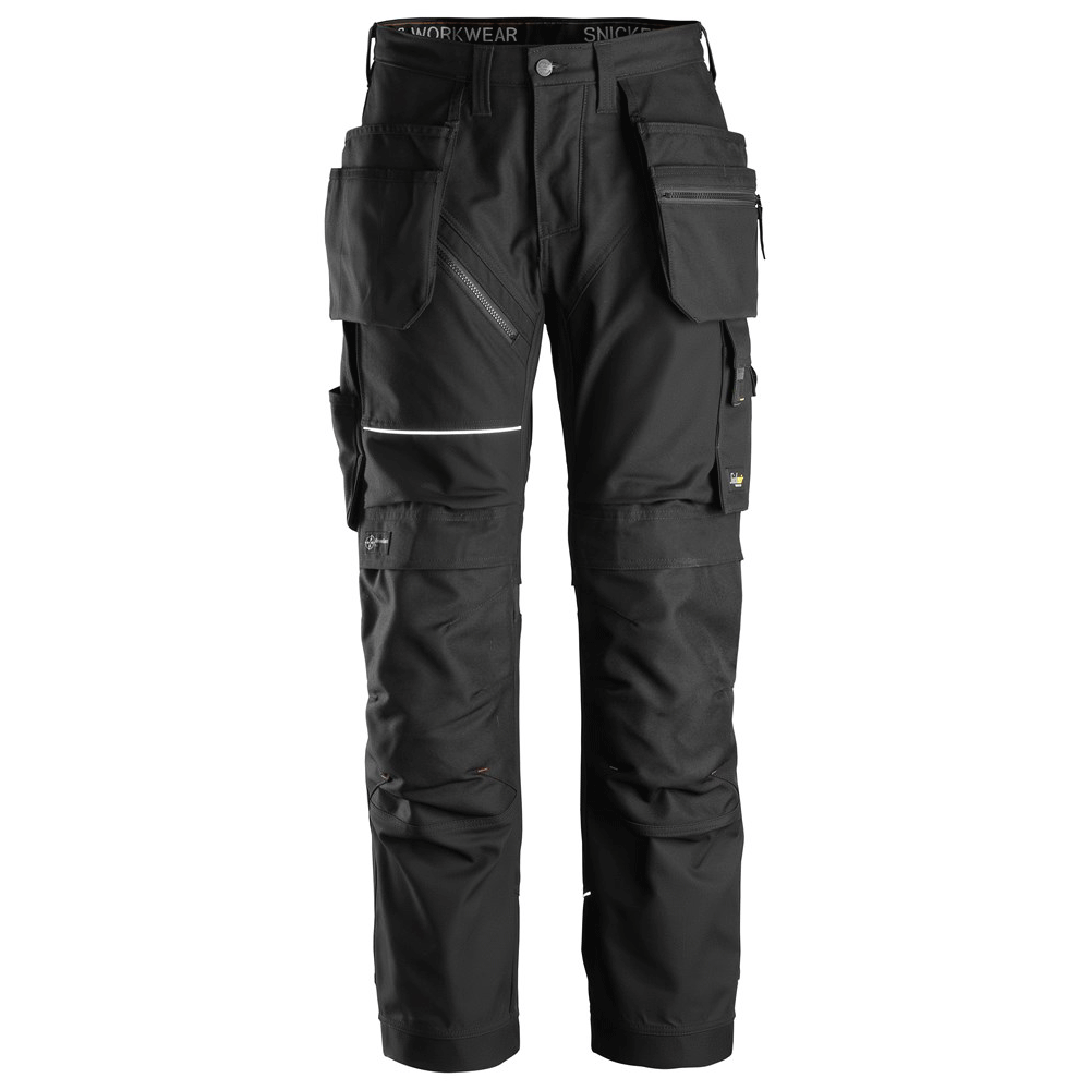Snickers 6214 RuffWork, Canvas+ Holster Pocket Work Trousers Black