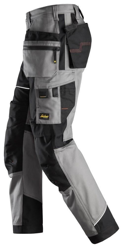 Snickers 6214 RuffWork, Canvas+ Holster Pocket Work Trousers Grey
