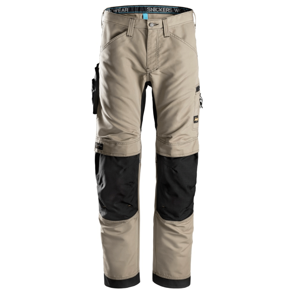 Snickers 6307 LiteWork 37,5® Work Kneepad Trousers Khaki 33" Waist - 32" Leg
