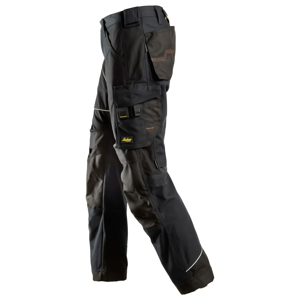 Snickers 6314 RuffWork, Canvas+ Kneepad Work Trousers Black