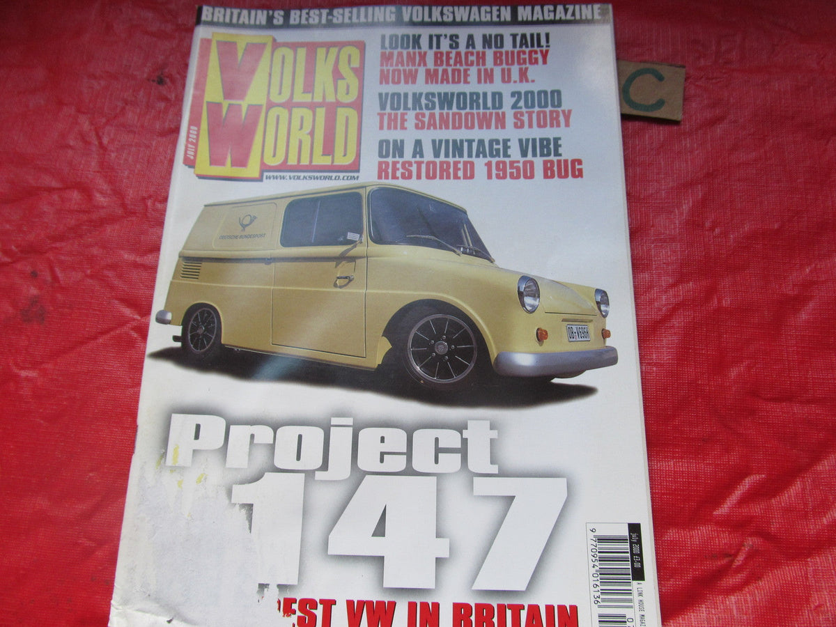 VOLKS WORLD VW MAGAZINE July 2000 BUGGY-SPLIT OVAL-CABRIO-SHOW-VINTAGE 17'S-VAN