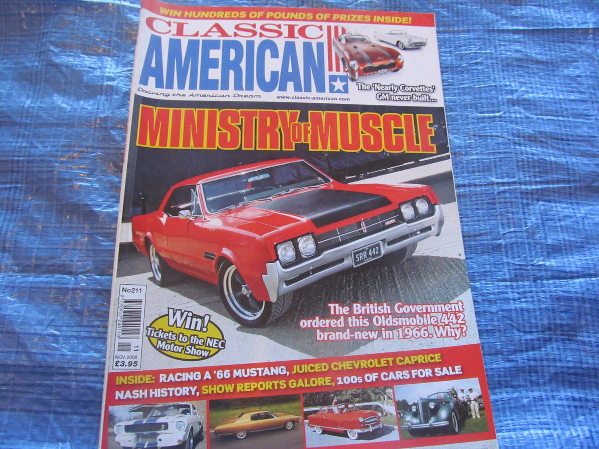 CLASSIC AMERICAN MAGAZINE NOV 2008 CAPRICE MUSTANG OLDSMOBILE CONCEPT CARS  #bk1