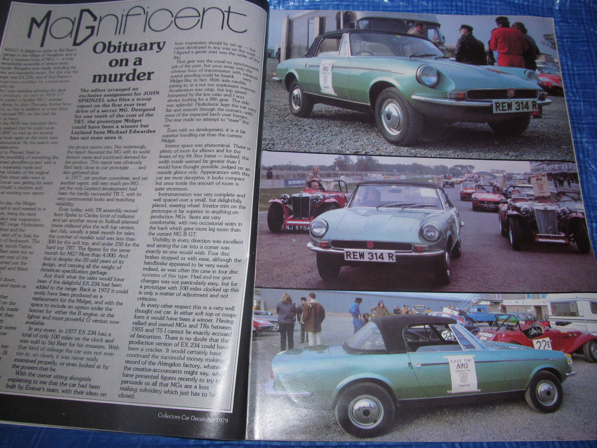 1979 DECEMBER COLLECTORS CAR MAGAZINE / E TYPE MG ALVIS #bk1