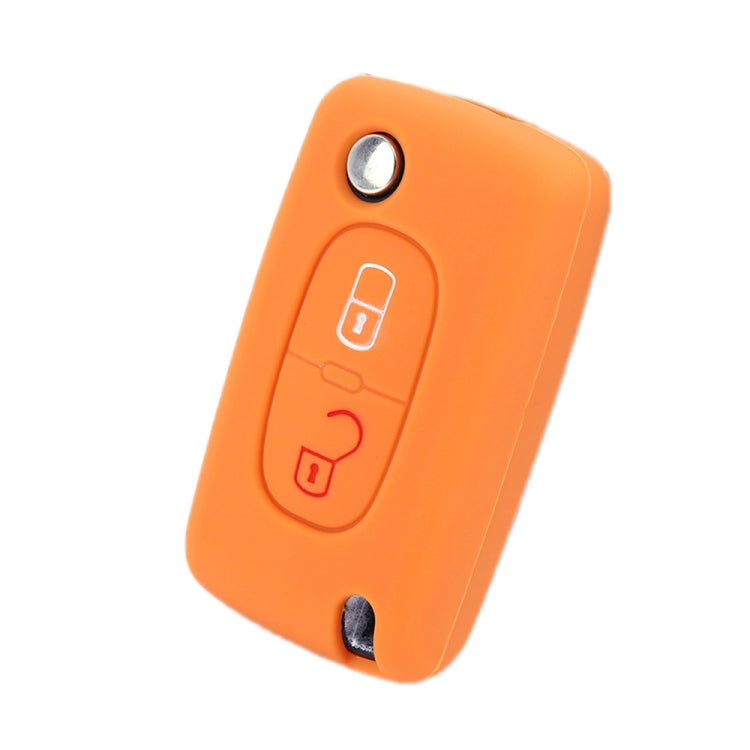2pcs Car Key Cover for Peugeot 206/2074008/3008 Citroen Sega/Triumph/C5, Black, Red, Pink, Rose Red, Blue, Sea Blue, Orange, Apple Green, New Green, White Gray, Luminous Green, Luminous Blue, Yellow, Blue Gray