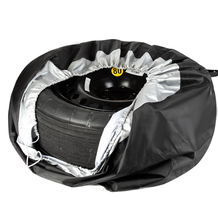 210D Oxford Cloth Car Waterproof Dirt-resistant Tire Protective Cover, 65x37cm, 80x47cm, 4pcs 65x37cm, 4pcs 80x47cm
