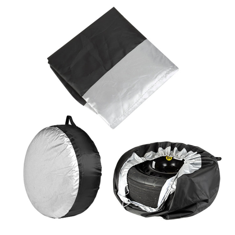 210D Oxford Cloth Car Waterproof Dirt-resistant Tire Protective Cover, 65x37cm, 80x47cm, 4pcs 65x37cm, 4pcs 80x47cm