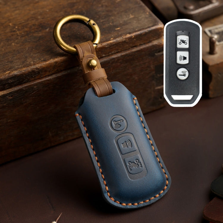 For Honda NS125LA/Lead125/PCX160/Forza 350 Hallmo Motorcycle Key Case, 2 Keys Brown, 2 Keys Blue, 2 Keys Black, 3 Keys Brown, 3 Keys Blue, 3 Keys Black