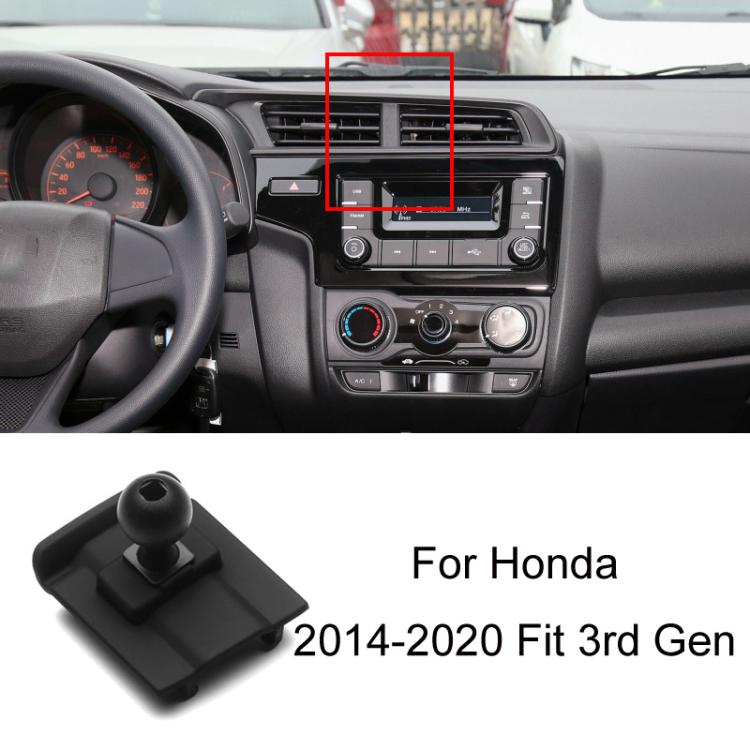 For Honda Left-hand Drive Car-Mounted Mobile Phone Navigation Holder Base, 04-07 Odyssey, 04-07 7th Generation Accord, 06-09 Civic, 07-11 CRV, 08-13 8th Generation Accord/11-12 Crosstour Center Console Knob, 08-13 8th Generation Accord/11-12 Crosstour...