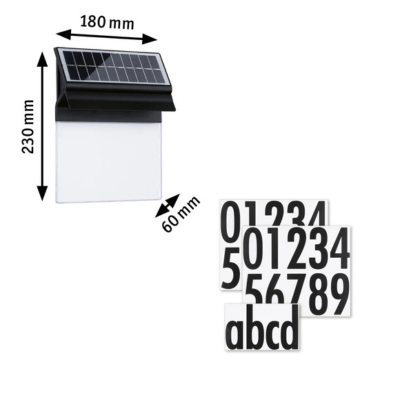 Outdoor Solar House Number IP44 Long Operating Time
