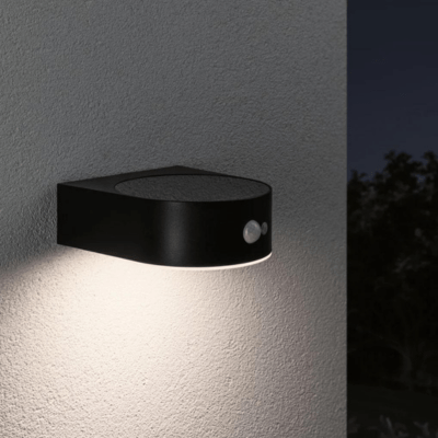 Outdoor Solar Wall Luminaire 300lm IP44 3000K PIR