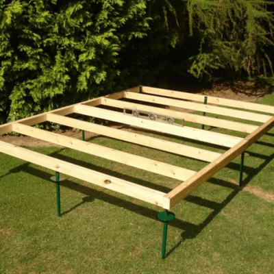 Pressure Treated Shed Base inc Ground Spikes - All Sizes