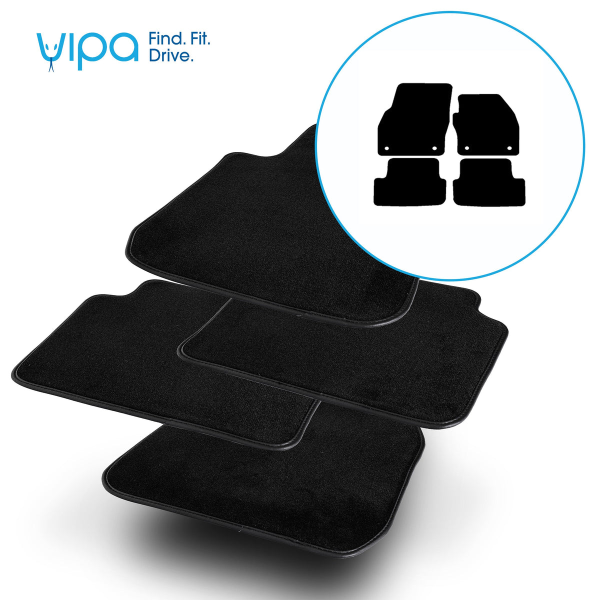 VW POLO HATCHBACK / SALOON 2018 ONWARDS - CAR MAT SET