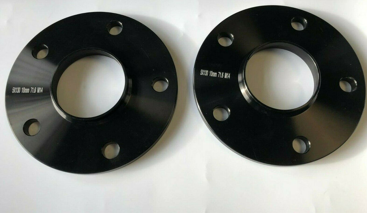 Porsche Wheel Spacers Only | 7mm 12mm 15mm 20mm | Silver or Black | 5x130 PSR9Line