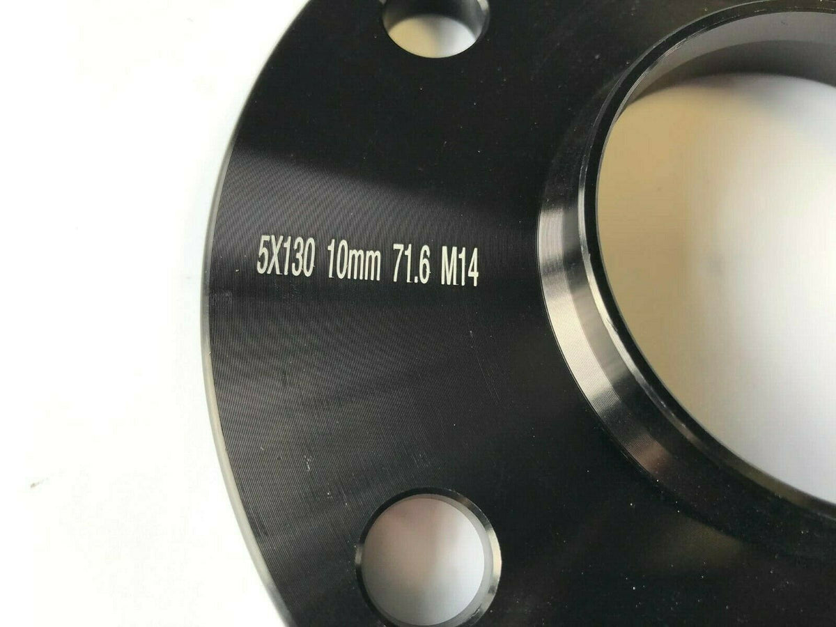 Porsche Wheel Spacers Only | 7mm 12mm 15mm 20mm | Silver or Black | 5x130 PSR9Line