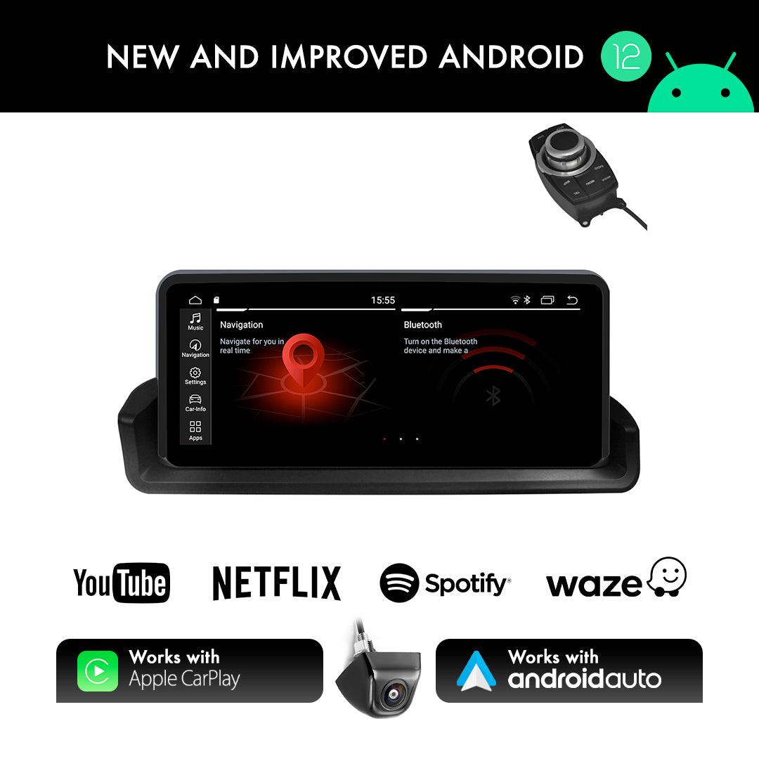 BMW 3 Series E90/E91/E92/E93 (2005-2012) Apple CarPlay Android Auto 10.25" Touch Screen