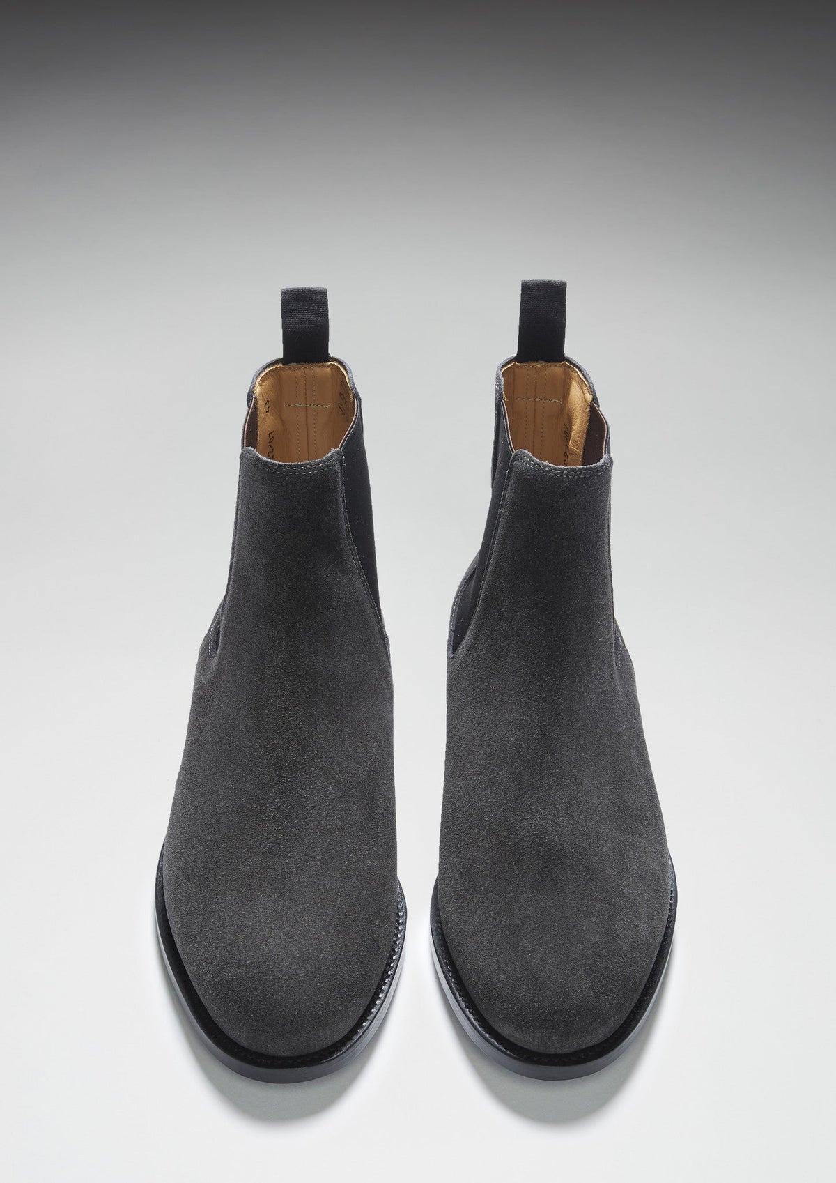 Grey Suede Chelsea Boots, Welted Leather Sole