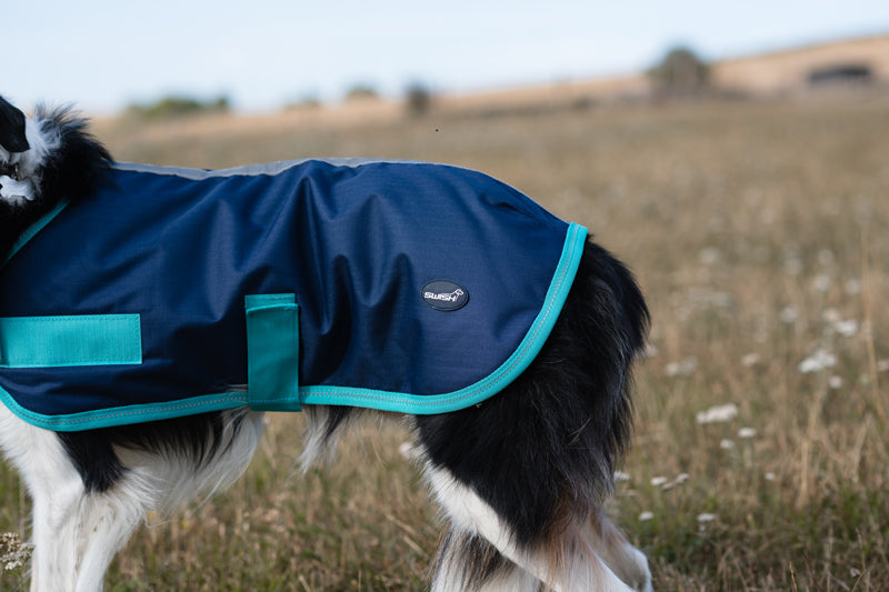 Classic Waterproof Dog Coat - Navy 250g