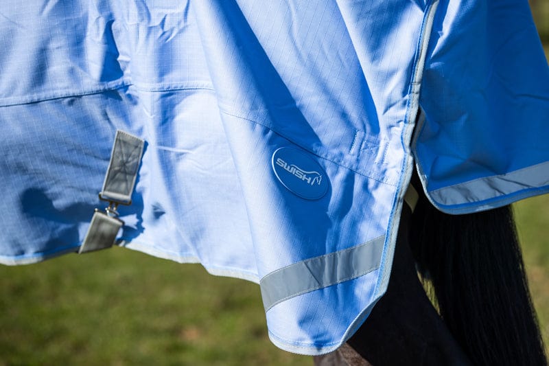 0g Detachable Neck Turnout Rug - Cornflower