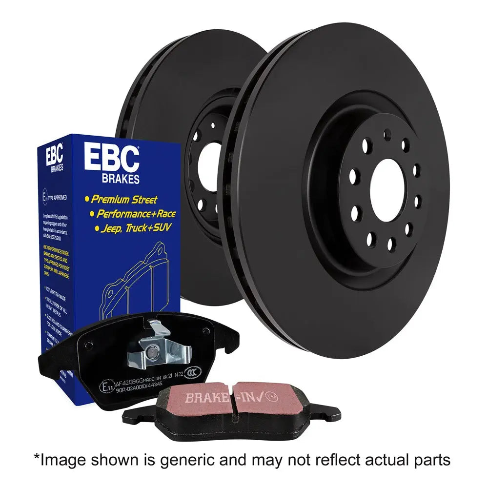 EBC Brakes Ultimax Pad and Plain Disc Rotor Kit - Focus ST225 - Front
