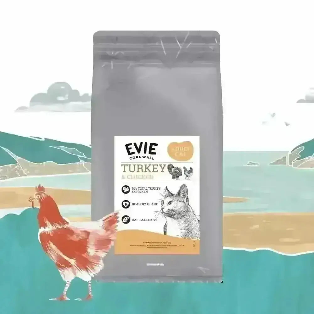 Evie Natural Dry Cat Food Turkey With Chicken