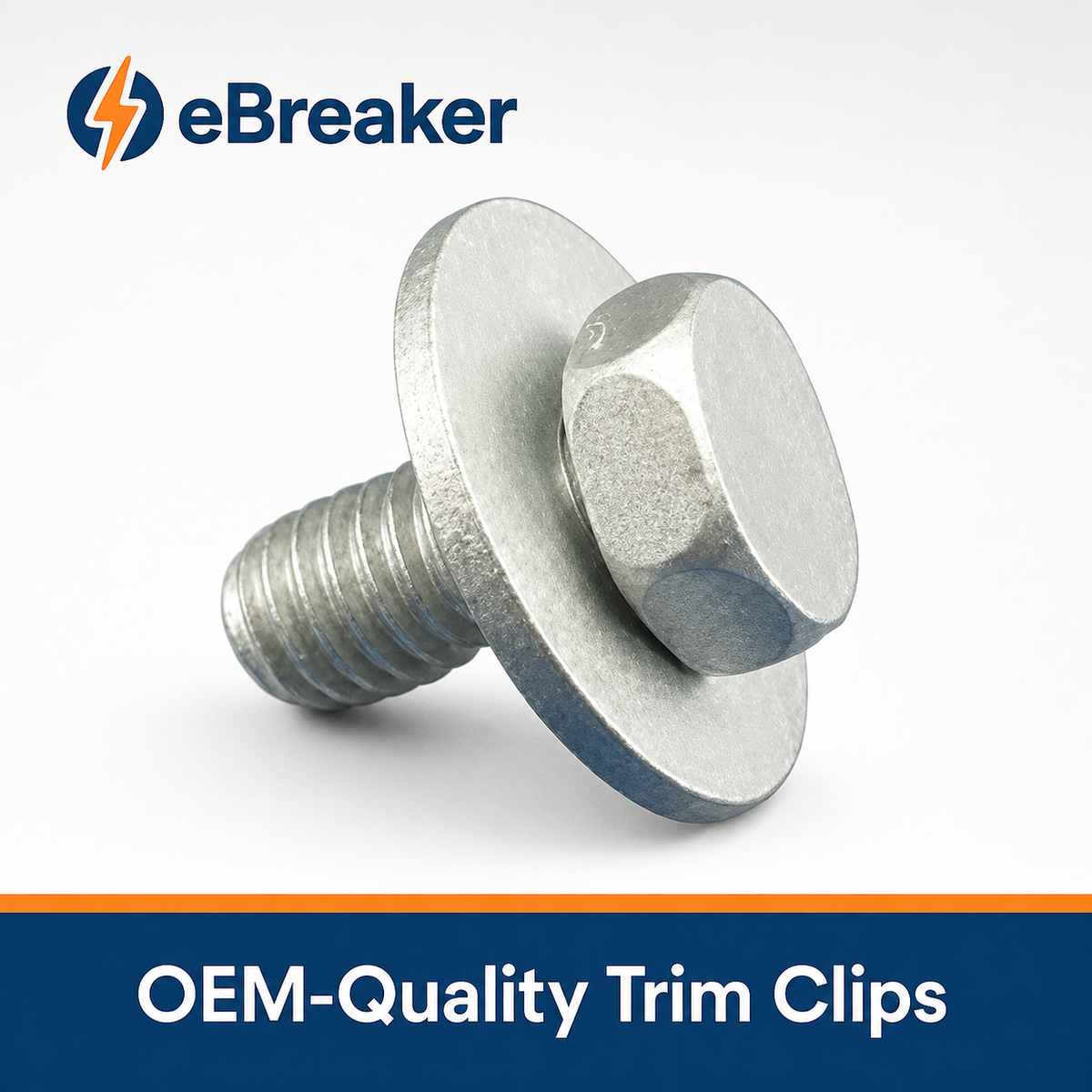 Automotive Universal M6 Captive Washer Bolt 10mm Hex Head