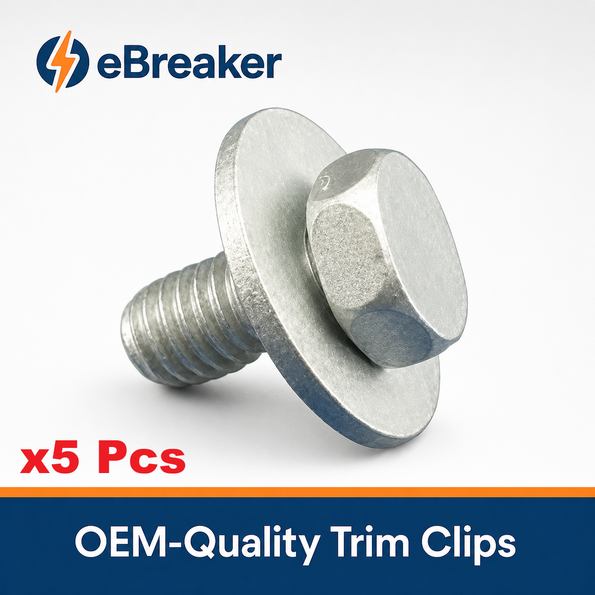 Automotive Universal M6 Captive Washer Bolt 10mm Hex Head