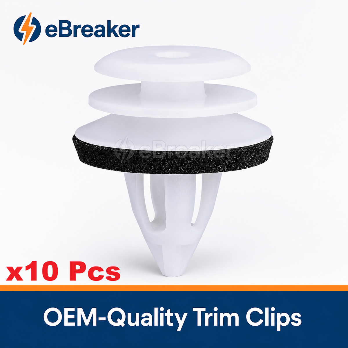 White Interior Trim Clips BMW MINI - 51437001491